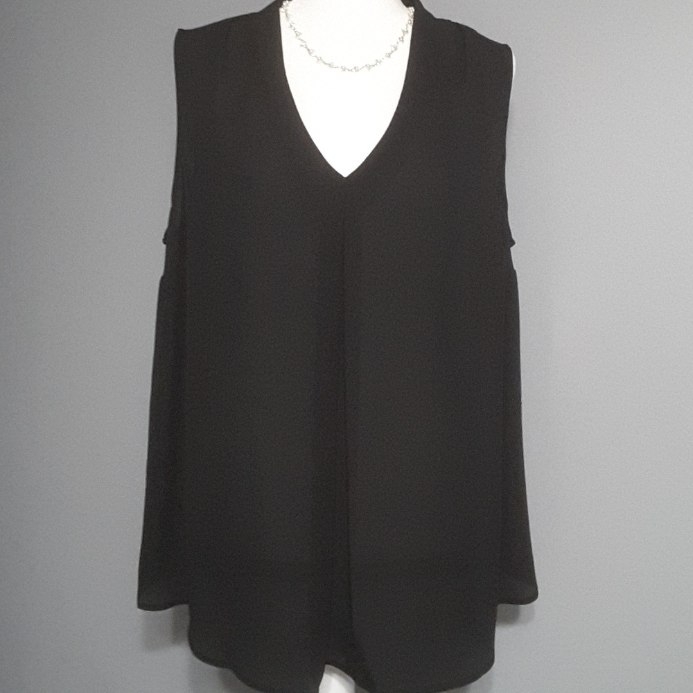 Worthington Woman Blouse 1X Black